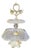 Ornate Brass & Crystal Pedestal Tray for Elegant Table Styling For Sale