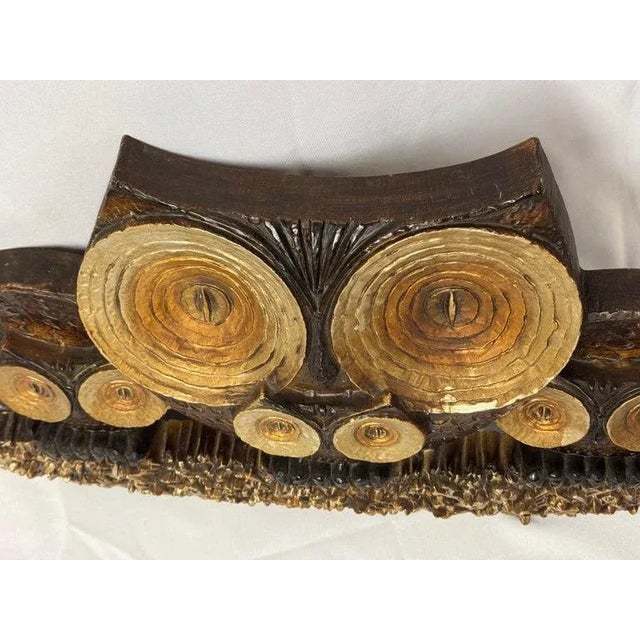 Plastic Mid Century Owl Wall Sculpture For Sale - Image 7 of 18