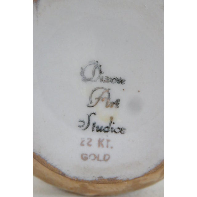 Dixon Art Studios 22k Weeping Gold Ceramic Bud Vase 1960s Made in the Usa 4948b For Sale - Image 4 of 9