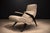 Mid-Century Modern Brazilian Modernist Lounge Chair in Ebony-Stained Pau Marfim With Oatmeal Bouclé, 1950s For Sale - Image 3 of 13