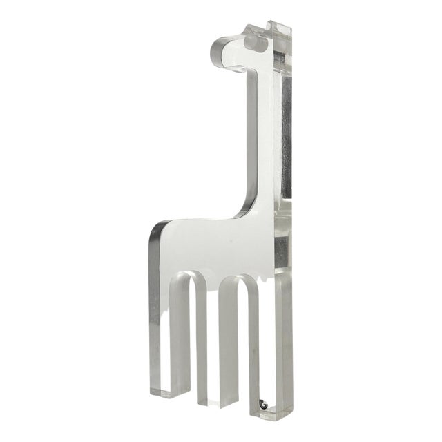 Acrylic Giraffe Sculpture by Silvio Russo for Guzzini, Italy, 1970s For Sale