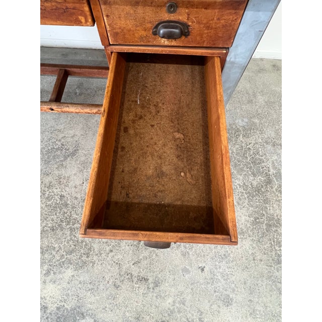 Brown Vintage Lietz Drafting Table For Sale - Image 8 of 12