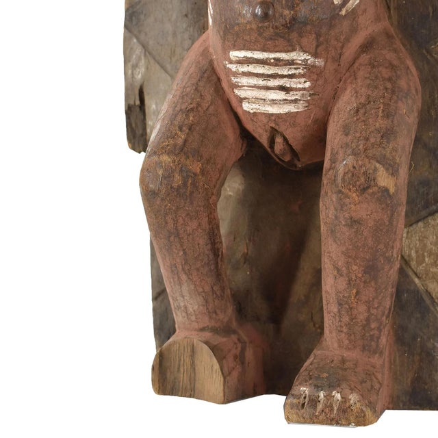 Early 20th Century Early 20th Century Pende Figural Wood Plank For Sale - Image 5 of 6