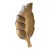 Mid 20th Century Danish Modern Oversized Wooden Divided Leaf Platter Tiki Hawaiian Entertaining For Sale