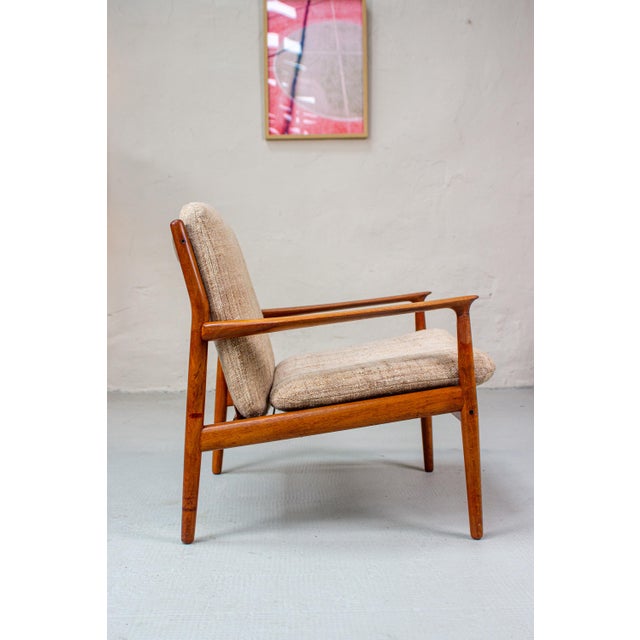 Vintage Danish Teak Easy Chair by Svend Aage Eriksen for Glostrup, 1960s For Sale - Image 16 of 18