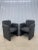 Textile Postmodern Chiclet Club Chairs - a Pair For Sale - Image 7 of 7