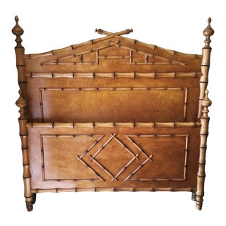 Late 20th Century Queen Size Bed Frame For Sale