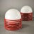 1970s Red Spring-Loaded Table Lamps, 1970s, Set of 2 For Sale - Image 5 of 10