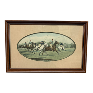 Cal-Mode Fine Furniture Question of Pace Polo Scene, Framed