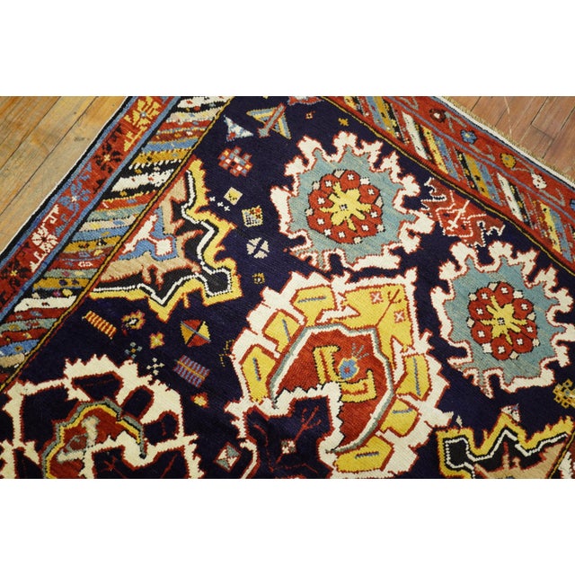 19th Century Large Scale Caucasian Shirvan Karaghashli Full Pile Rug - 4' x 9'7" For Sale In New York - Image 6 of 18