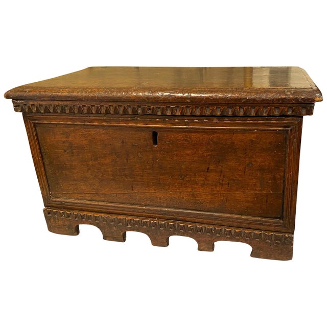 Italian Renaissance Walnut Box For Sale - Image 13 of 13