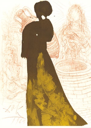1968 Salvador Dalí Biblia Sacra Lithograph "Da Mihi Bibere" (Give Me a Drink)