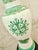 Chinoiserie Vintage Chinoiserie Famille Verte Green and White Hand Painted Porcelain Baluster Vase Table Lamp on a Black Wood Base For Sale - Image 3 of 12