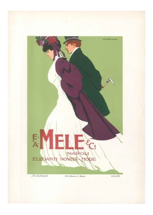 Mele - Original Advertising Lithograph by Marcello Dudovich - 1910s 1910s