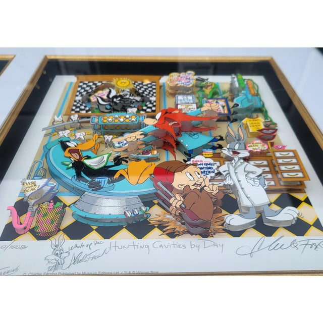 American Pop Art "Hunting Cavities" & "Extractions" Double Aperture Set by Charles Fazzino For Sale - Image 11 of 16
