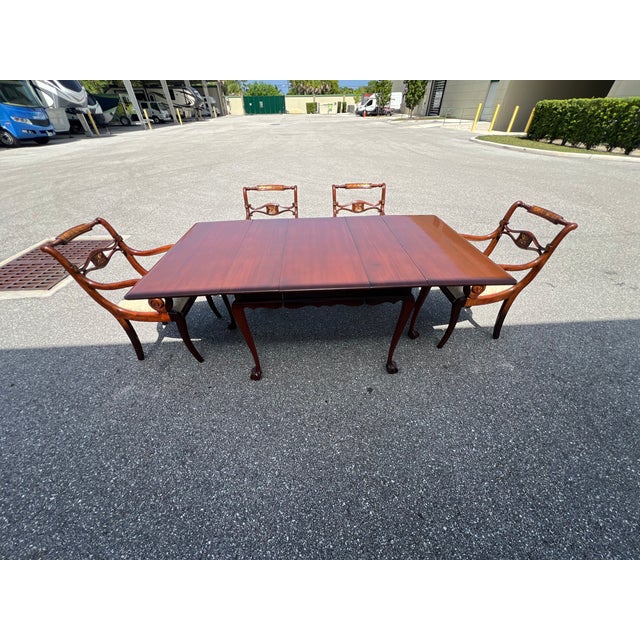 Theodore Alexander English Regency Style Dining Table and Armchair Set For Sale - Image 9 of 12