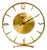 Vintage Art Deco 8-Day Glass and Brass Mantel Clock from Bayard, France, 1930s For Sale