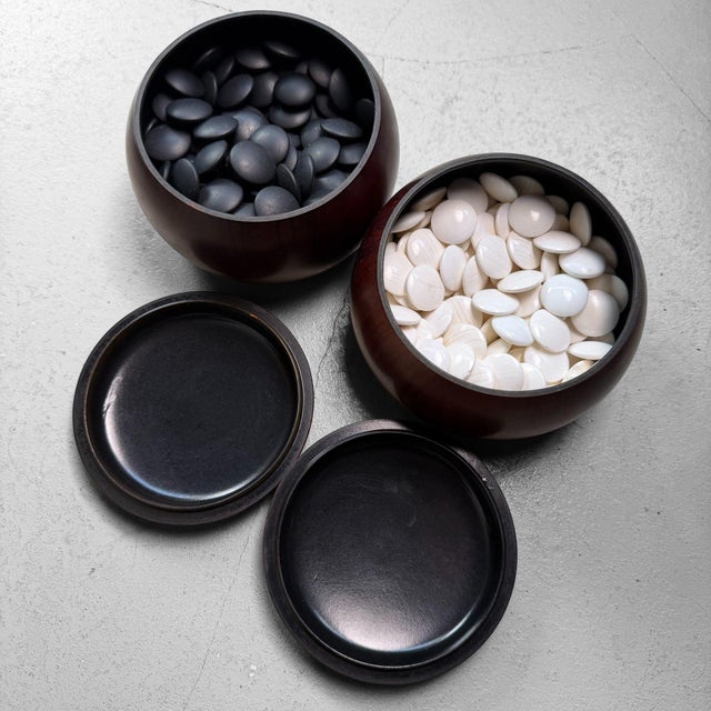 1950s Vintage Japanese Go Set Complete Game Board, 1950s, Set of 3 For Sale - Image 5 of 18