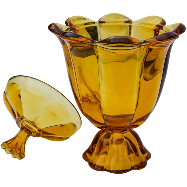 Midcentury Candy Dish W/ Details For Sale - Image 4 of 7