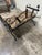 1970s Boho Scrolled Iron Stagecoach Style Bench For Sale - Image 5 of 6