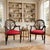 Pair of vintage armchairs by Hickory Chair Company capturing the drama of the Neoclassical style and drawing inspiration...