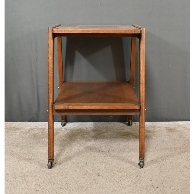 Oak Rolling Trolley, 1960 For Sale - Image 13 of 17
