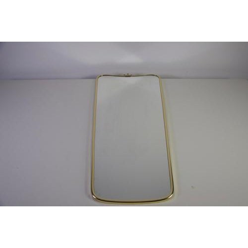 1960s Italian Brass Framed Wall Mirror, 1960s For Sale - Image 5 of 12