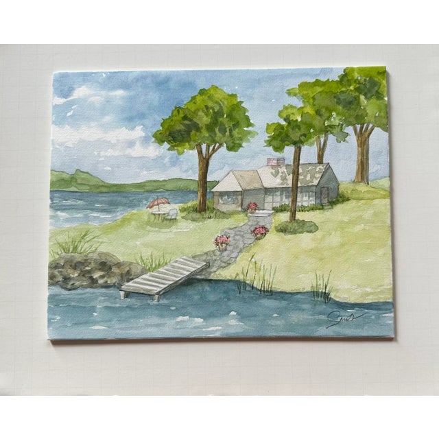 I love painting settings I would like to be in, places that conjure up a nice place to be especially on a summers day. a...