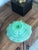 Murano Mid-Century Murano Minty Green Dish With Gold Foil Flecks Attributed to Saviati For Sale - Image 4 of 9