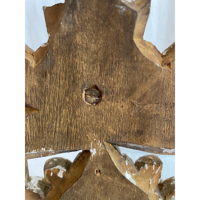 Antique Neoclassical Antique Gilt Wall Brackets- A Pair For Sale - Image 10 of 12