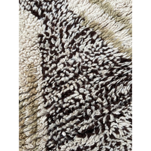 Moroccan Beni Ourain Rug, Expert Berber women wove and knotted this Beni Ourain style rug using their bare hands. Natural...