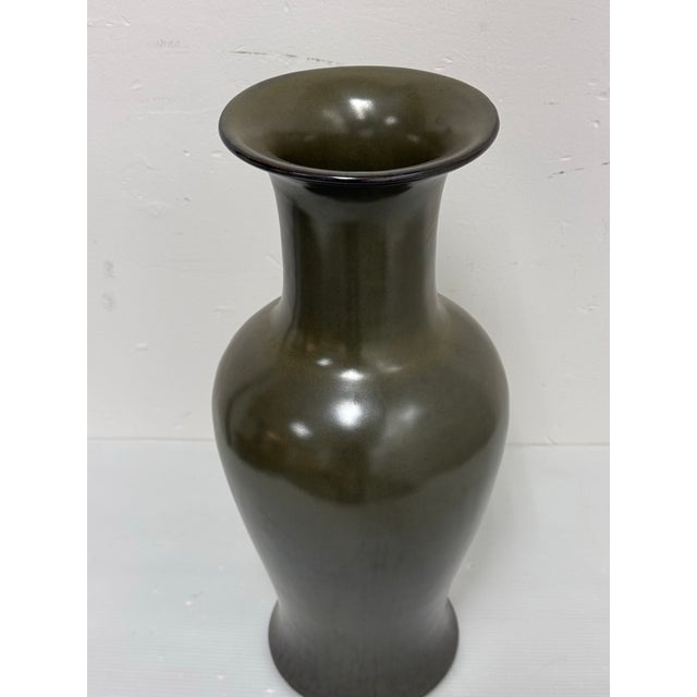 Ceramic Martino Interiors Tea Dust Glazed Vase For Sale - Image 7 of 12