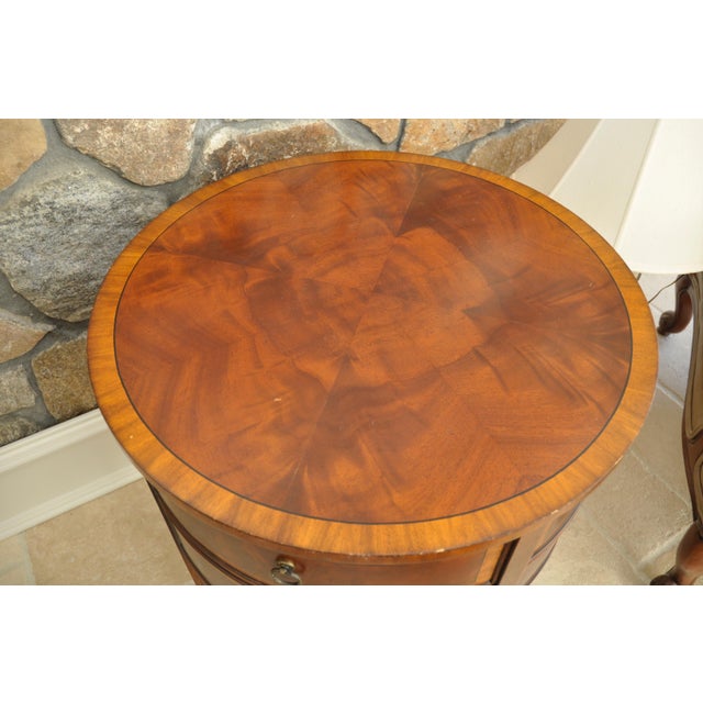 Ethan Allen Newport Collection Osborne Round End Table Chairish