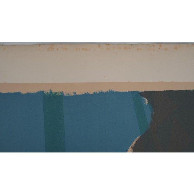 Paul Guiramand, Young Woman Picking Fruit, 1960-70, Original Lithograph For Sale - Image 7 of 8