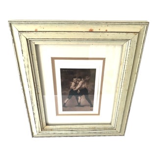 Antique French Photographic Portrait of Grapplers For Sale