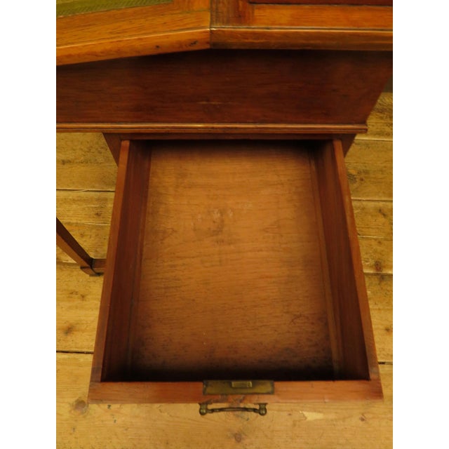 English Davenport with Leather Top, 1890s For Sale - Image 17 of 18