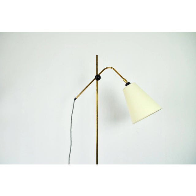 Modern Brass Floor Lamp with Adjustable Arm & Head, 1970s For Sale - Image 3 of 16