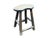 Vintage Rustic Unique Shape Four Legs Wood Stool Side Table For Sale - Image 12 of 16