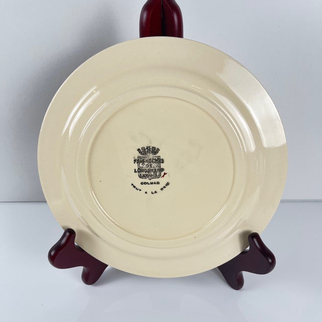 1960s Colmar Dessert Plates from Longchamp, 1930s, Set of 6 For Sale - Image 5 of 14