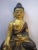 Metal Shakyamuni Bronze and Gold Nepalese Figurine, Miniature For Sale - Image 7 of 7