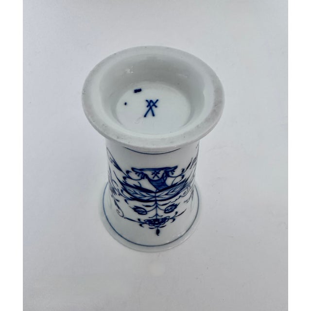 Meissen Porcelain Vintage Meissen Porcelain Vase For Sale - Image 4 of 4