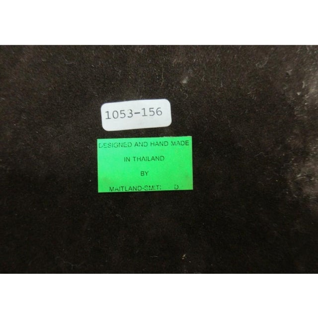 1980s Pair Maitland Smith Bronze Bust French Regency Roman Male Female Man Women For Sale In Philadelphia - Image 6 of 10