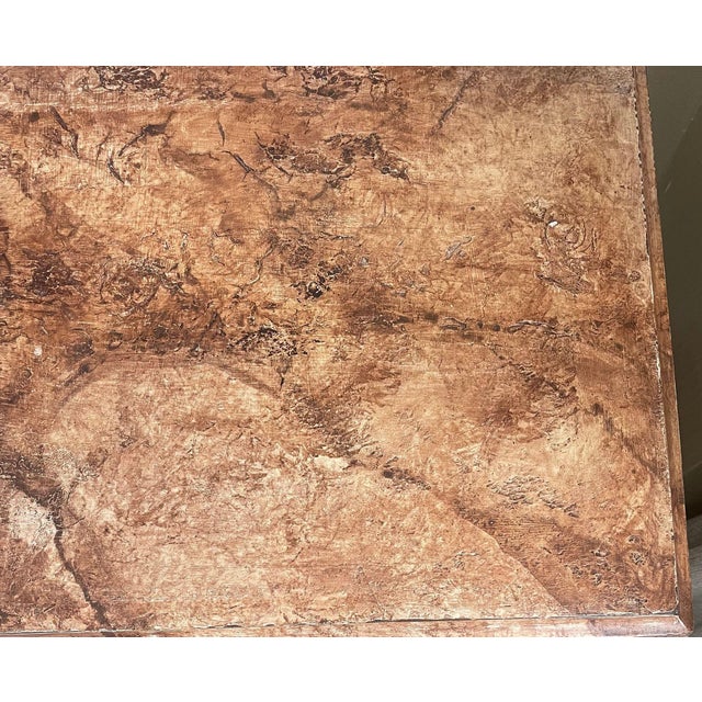 Pair of Early 20th C. Italian Neoclassical Style Commodes With Faux Marble Tops For Sale - Image 4 of 9