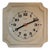 Vintage German Wall Clock in Cream-Colored Ceramics with Black Hands and Digits with Orange Point from Kienzle, 1970s For Sale