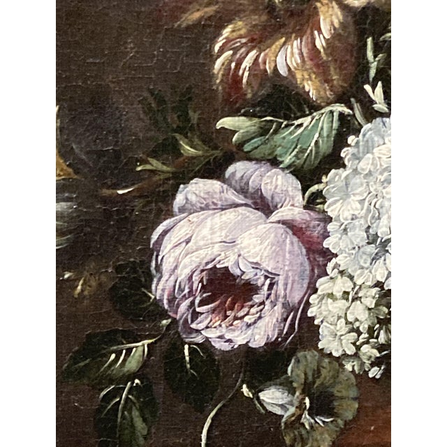 Northern School Artist, Still Life with Bouquet, Oil on Canvas, Framed For Sale - Image 5 of 18