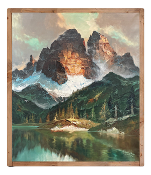 Arno Lemke, The Tre Cime Di Lavaredo, 1950s, Oil on Canvas