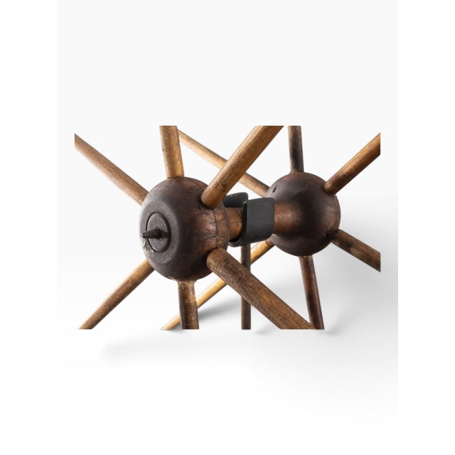 Early 19th Century American Primitive Wooden Object on Metal Stand For Sale - Image 5 of 5