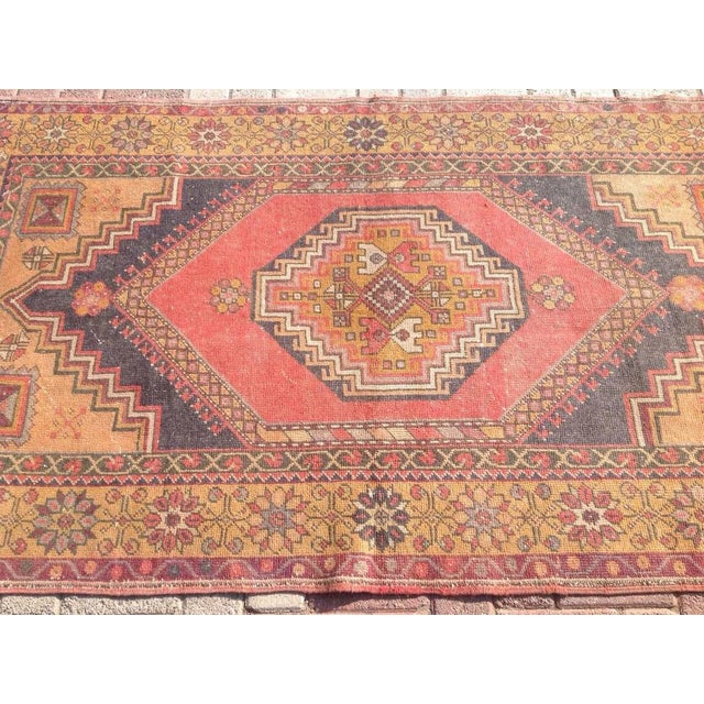 Traditional 1960s Vintage Turkish Rug - 44"x80" For Sale - Image 3 of 6