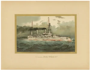H. Graf, German Flagship Battleship, 1903, Paper