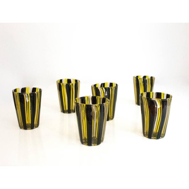 Cocktail Set in Murano Glass by Mariana Iskra, Set of 6 For Sale - Image 6 of 18